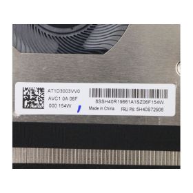 Lenovo ThinkPad E15 (Type 20RD, 20RE) 20RD0062TXH1 PC Internal Cooling Fan